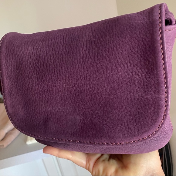 Coach 4946 Sonoma Small Flap Nubuc Grape Purple Vintage Leather - Picture 14 of 16